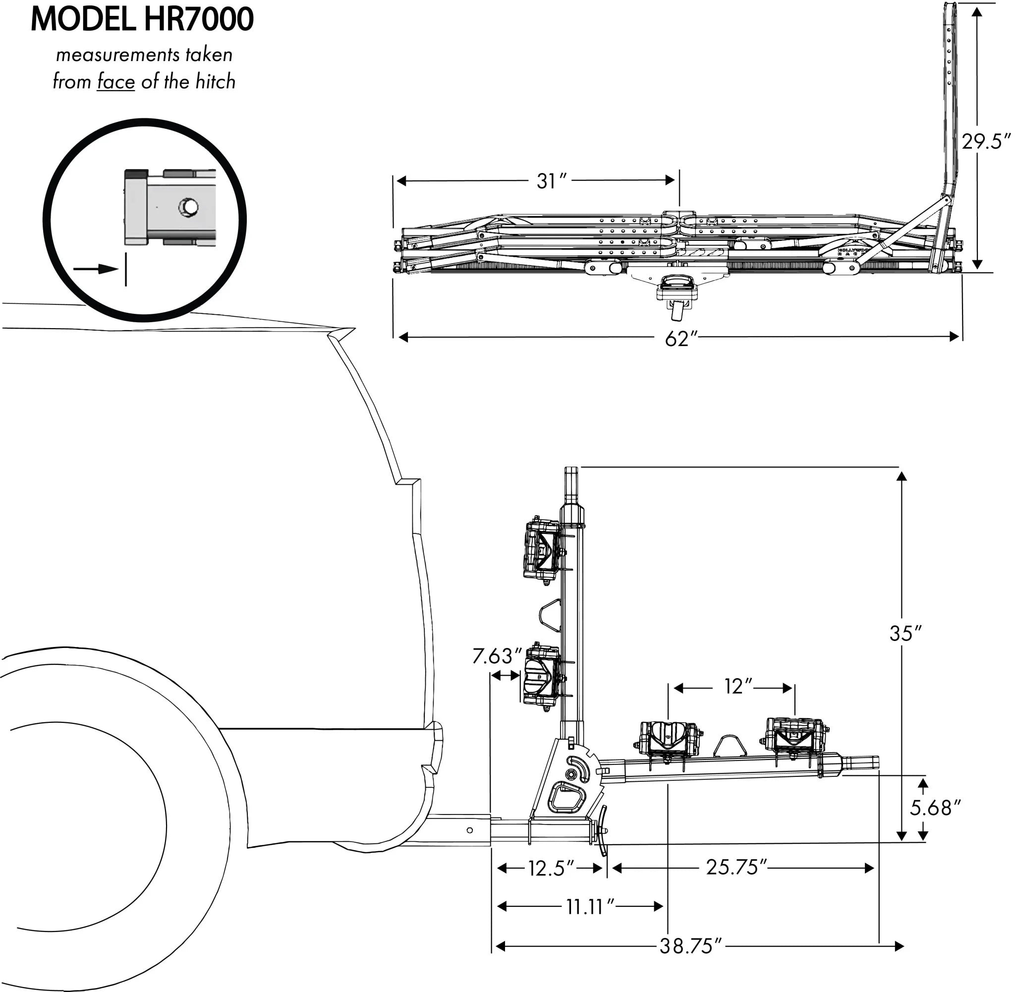 Hollywood Racks CrossTrack 2 Bike Hitch Rack