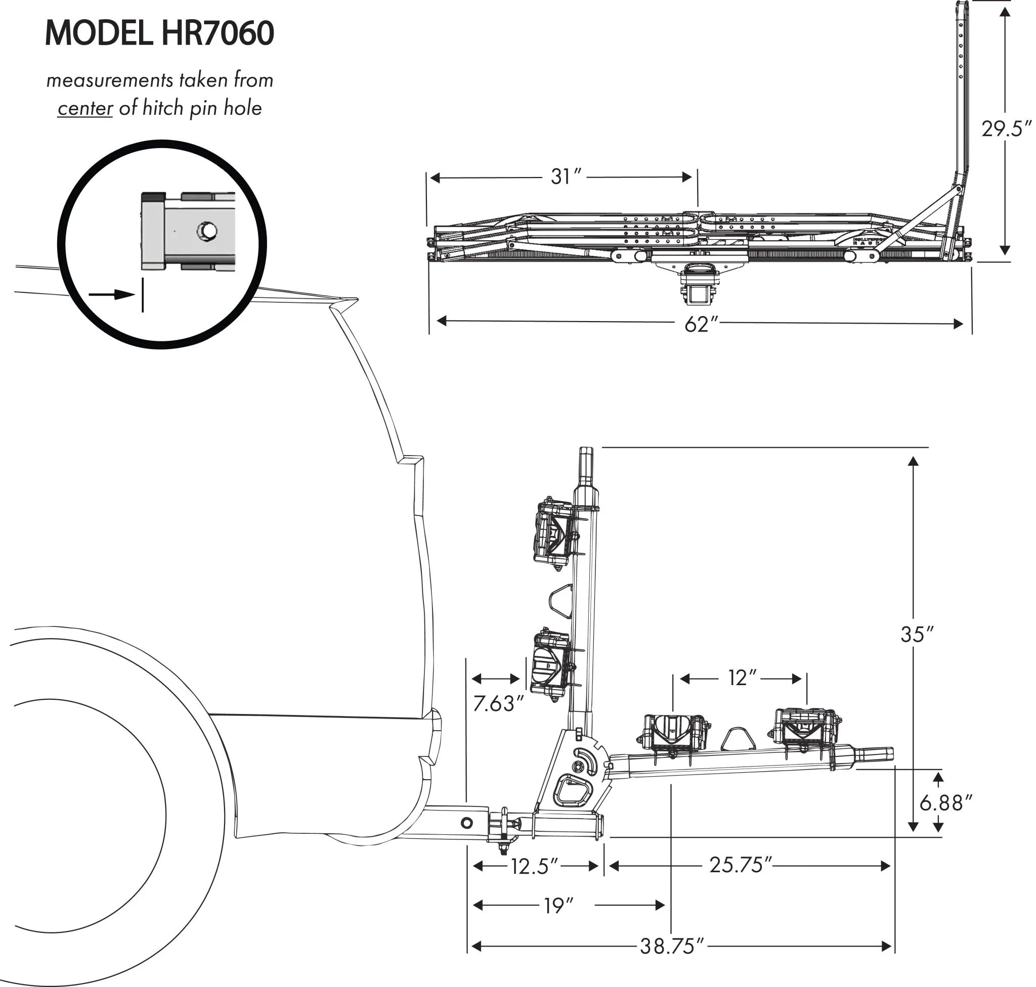 Hollywood Racks CrossTrack 2 Bike Hitch Rack